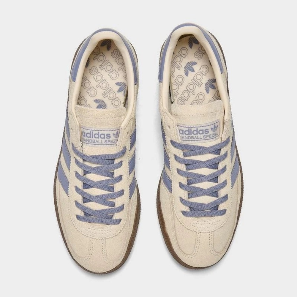 Adidas Handball Spezial Logo Print Sneakers in Silver Violet Size 8 - Picture 2 of 9
